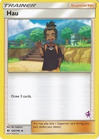 Hau - 120/149 (Mewtwo Stamped) - Battle Academy - Pokemon card