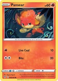 Pansear - SWSH03: Darkness Ablaze - Pokemon card