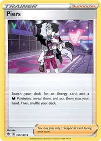 Piers - SWSH03: Darkness Ablaze - Pokemon card