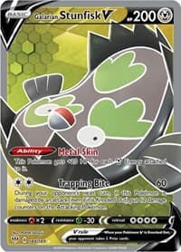 Galarian Stunfisk V (Full Art) - SWSH03: Darkness Ablaze - Pokemon card
