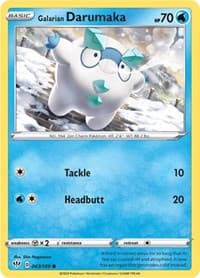 Galarian Darumaka - SWSH03: Darkness Ablaze - Pokemon card