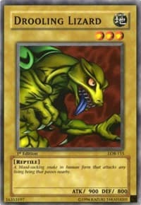 Drooling Lizard - The Legend of Blue Eyes White Dragon - YuGiOh card