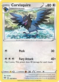 Corvisquire - SWSH03: Darkness Ablaze - Pokemon card