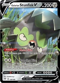 Galarian Stunfisk V - SWSH03: Darkness Ablaze - Pokemon card
