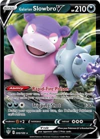 Galarian Slowbro V - SWSH03: Darkness Ablaze - Pokemon card