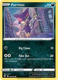 Purrloin - SWSH03: Darkness Ablaze - Pokemon card