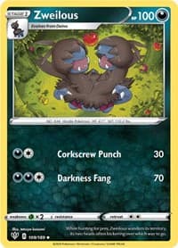 Zweilous - SWSH03: Darkness Ablaze - Pokemon card