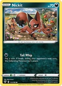 Nickit - SWSH03: Darkness Ablaze - Pokemon card