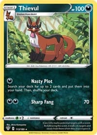 Thievul - SWSH03: Darkness Ablaze - Pokemon card