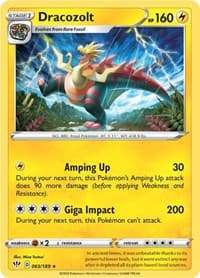 Dracozolt - SWSH03: Darkness Ablaze - Pokemon card