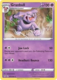 Granbull - SWSH03: Darkness Ablaze - Pokemon card