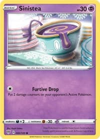 Sinistea - SWSH03: Darkness Ablaze - Pokemon card