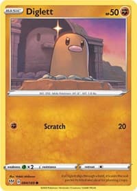 Diglett - SWSH03: Darkness Ablaze - Pokemon card