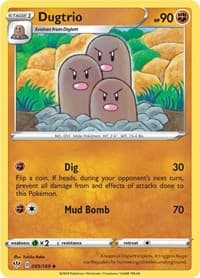 Dugtrio - SWSH03: Darkness Ablaze - Pokemon card