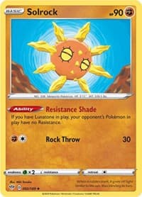 Solrock - SWSH03: Darkness Ablaze - Pokemon card