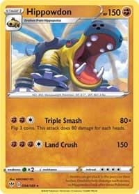 Hippowdon - SWSH03: Darkness Ablaze - Pokemon card