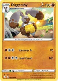 Diggersby - SWSH03: Darkness Ablaze - Pokemon card