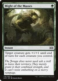 Might of the Masses - Double Masters - Magic: The Gathering card