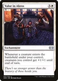 Valor in Akros - Double Masters - Magic: The Gathering card