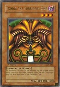 Exodia the Forbidden One - The Legend of Blue Eyes White Dragon - YuGiOh card