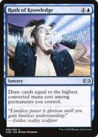 Rush of Knowledge - Double Masters - Magic: The Gathering card