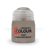 Citadel Base Paint: Runelord Brass (12ml) - Citadel Paint Pots - Citadel Paints card