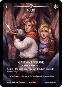 Gallant Squire (Full Art) - Argent Saga Promos - Argent Saga TCG card