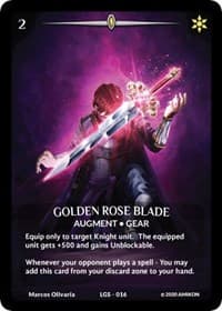 Golden Rose Blade (Full Art) - Argent Saga Promos - Argent Saga TCG card