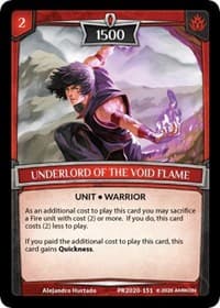 Underlord of the Void Flame - Argent Saga Promos - Argent Saga TCG card