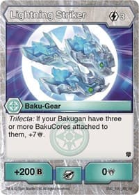 Lightning Striker - Armored Elite - Bakugan TCG card