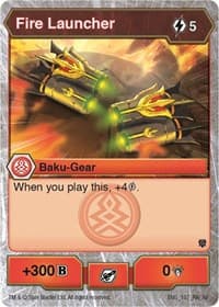 Fire Launcher - Armored Elite - Bakugan TCG card