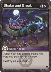 Shake and Break - Armored Elite - Bakugan TCG card