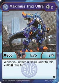 Maximus Trox Ultra - Armored Elite - Bakugan TCG card