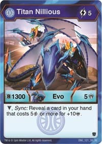 Titan Nillious - Armored Elite - Bakugan TCG card