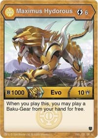 Maximus Hydorous - Armored Elite - Bakugan TCG card