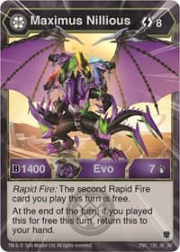 Maximus Nillious - Armored Elite - Bakugan TCG card