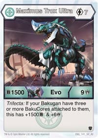 Maximus Trox Ultra (141) - Armored Elite - Bakugan TCG card