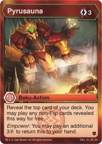 Pyrusauna - Armored Elite - Bakugan TCG card