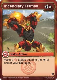 Incendiary Flames - Armored Elite - Bakugan TCG card