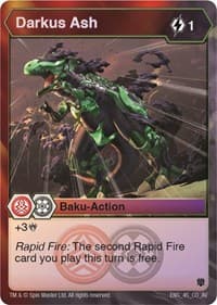 Darkus Ash - Armored Elite - Bakugan TCG card