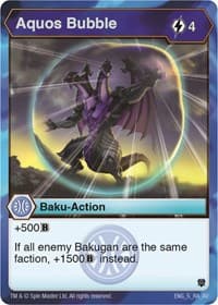 Aquos Bubble - Armored Elite - Bakugan TCG card