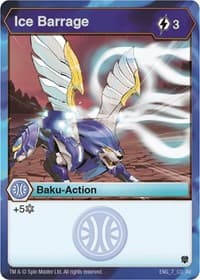 Ice Barrage - Armored Elite - Bakugan TCG card