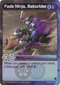 Fade Ninja, Bakurider - Armored Elite - Bakugan TCG card