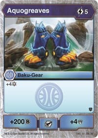 Aquogreaves - Armored Elite - Bakugan TCG card