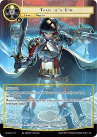 Three of a Kind (Full Art) - Alice Origin IV: Prologue of Attoractia - Force of Will card