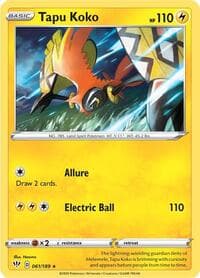 Tapu Koko - 061/189 (Non-Holo) - Deck Exclusives - Pokemon card