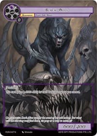Black Wolf (Full Art) - Alice Origin IV: Prologue of Attoractia - Force of Will card
