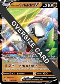 Galarian Sirfetch'd V - SWSH043 - Jumbo Cards - Pokemon card