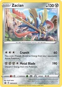 Zacian - SWSH033 - SWSH: Sword & Shield Promo Cards - Pokemon card
