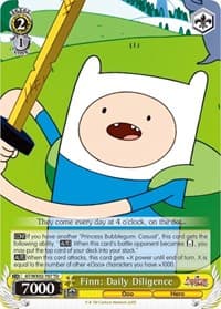 Finn: Daily Diligence - Adventure Time - Weiss Schwarz card